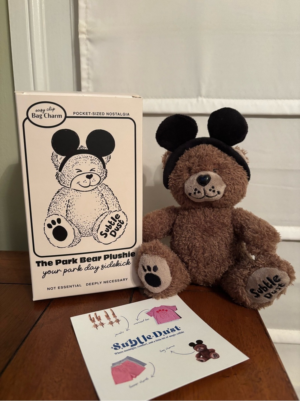 Subtle Dust THE PARK BEAR PLUSHIE BAG CHARM - MOCHA